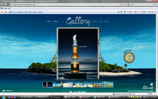 corona beach wallpaper desktop. ในส่วนของ Desktop คือ