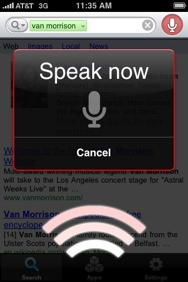iPhone Voice Search