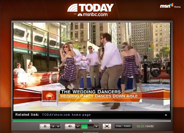 JK Wedding Entrance on MSNBC