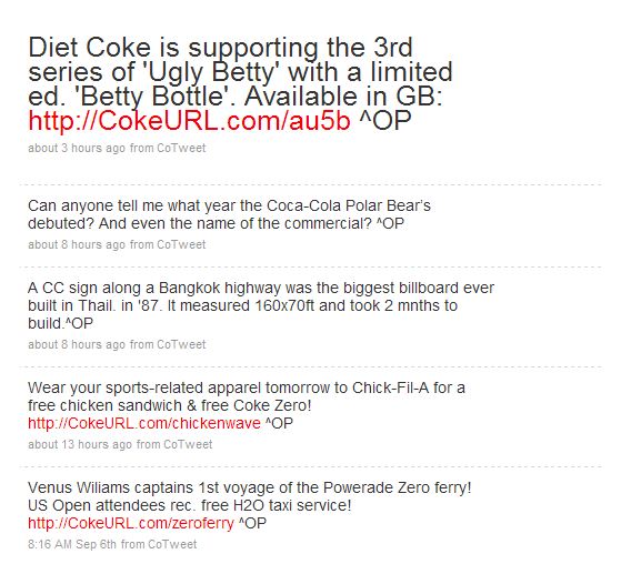 Coke URL Twitter