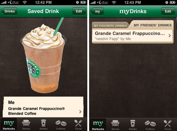 myStarbucks favorite