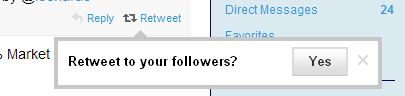 Retweet bubble