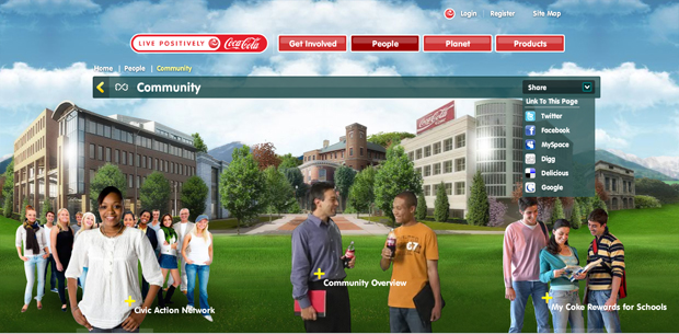 Coke live positivelively people