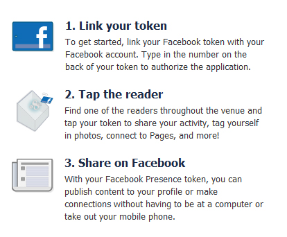 Facebook RFID Check-in Step