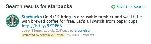 Starbucks promoted-tweet