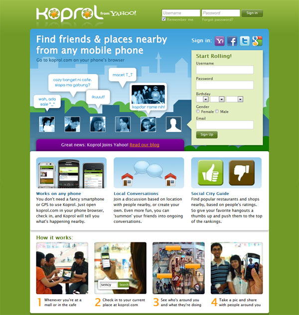 Yahoo! ประกาศซื้อ Location-Based Social Network