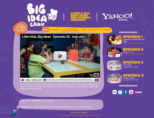 Yahoo! บราซิลให้เด็กๆมาลองทำแคมเปญ…น่ารัก