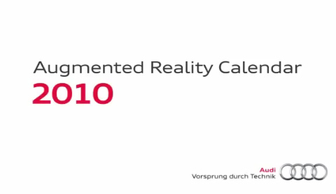 Audi กับปฏิทิน AR (Augmented Reality)