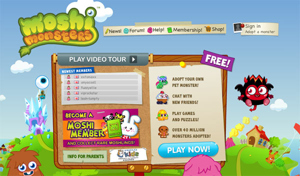 moshi monster game