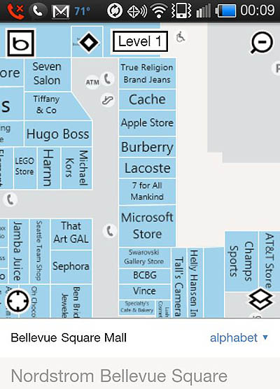 Mall Map Search