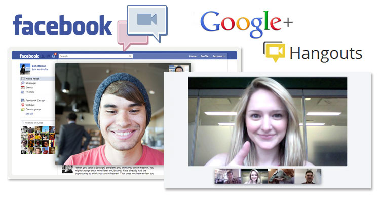 Facebook Video Chat Google Plus Hangout