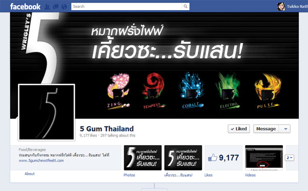 5 Gum Fan Page