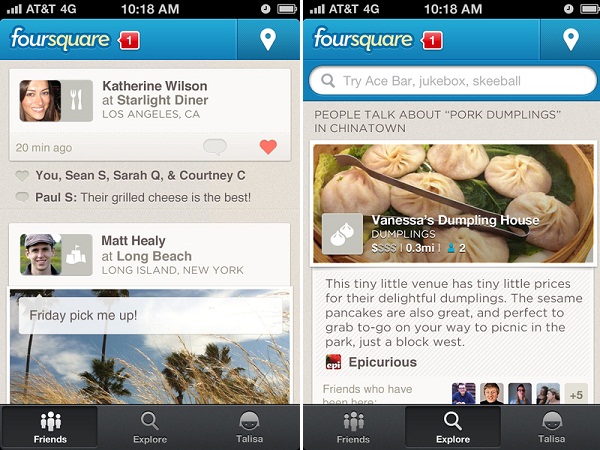 ตามไปดู Foursquare โฉมใหม่