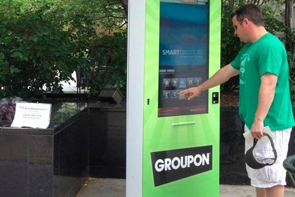 Groupon เปิดตัวตู้ปริ้นท์คูปองทัชสกรีน!