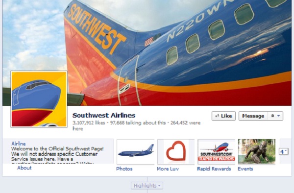 Southwest ลด 50% ฉลองแฟน Facebook ทะลุ 3 ล้านคน