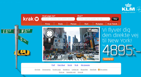KLM โฆษณาเที่ยวบินใหม่ด้วย Google Street View