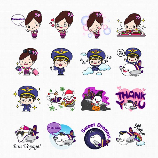อีกไอเดียการตลาดผ่าน Line สไตล์การบินไทย