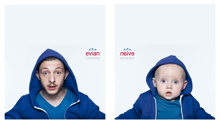Evian เปิดตัว Print Ad – ต่อยอด Evian Baby & Me