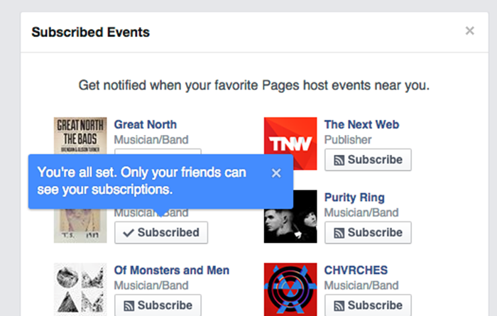 Facebook Screen