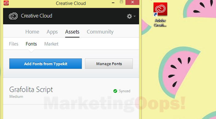 assets font