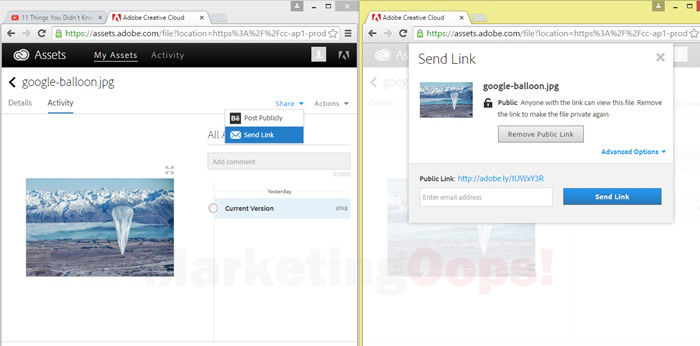 send link ให้เพื่อน