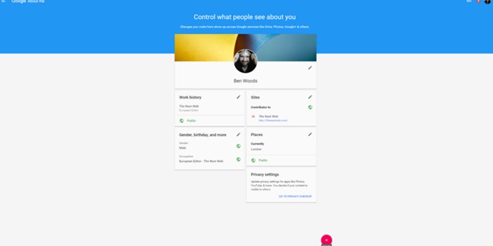 Google About me