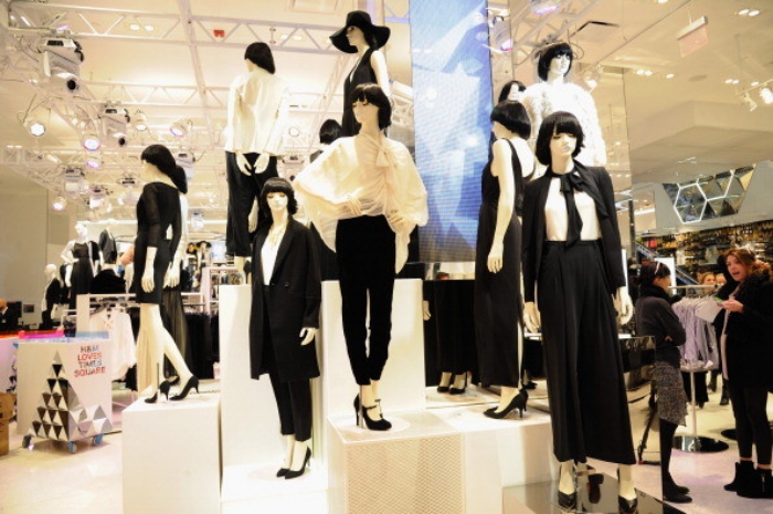 H&M And Lady Gaga Open Epic H&M Store In Times Square