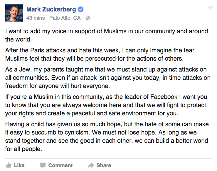 zuckerberg post