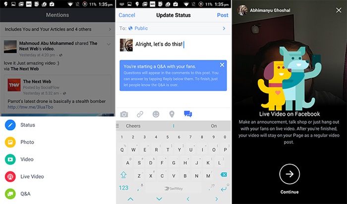 Facebook-Mentions-lets-verified-users-post-livestreams-and-host-QAs