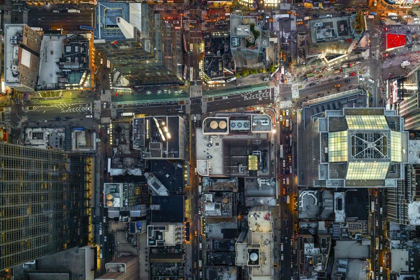 Parks and Recreation: Helicopter aerial photographs show where humans gather, America - 2015