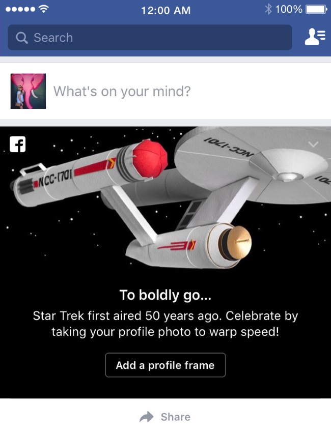 fbstartrek50addprofileframe