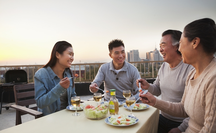 Family barbeque party