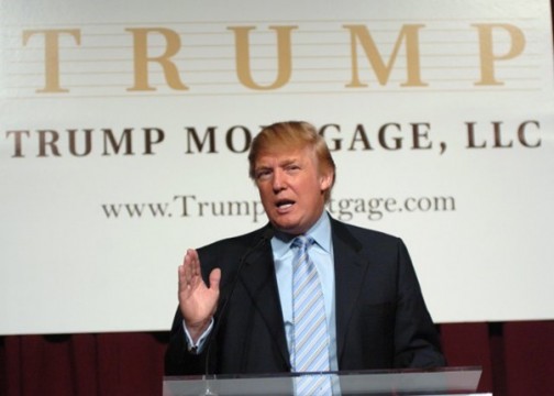 Donald Trump New York City Press Launch For Latest Venture Trump Mortgage LLC
