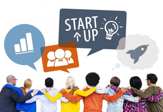 Diverse Friends With Start-Up Business