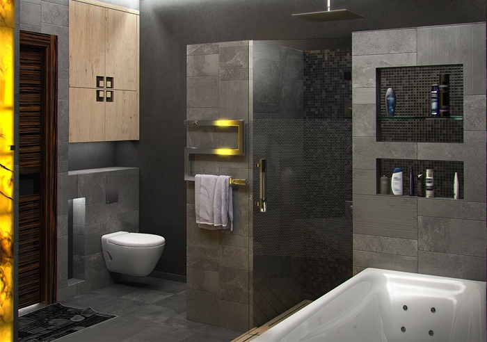 Bathroom grey_modern design