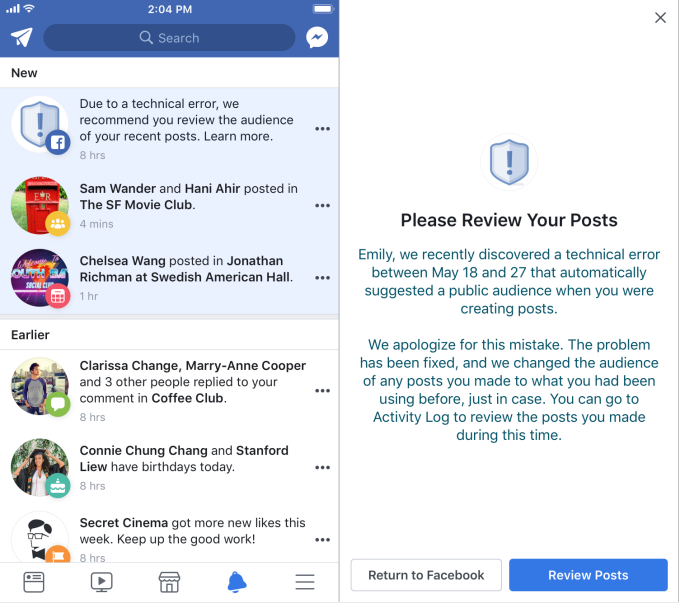 Facebook-Privacy-Bug