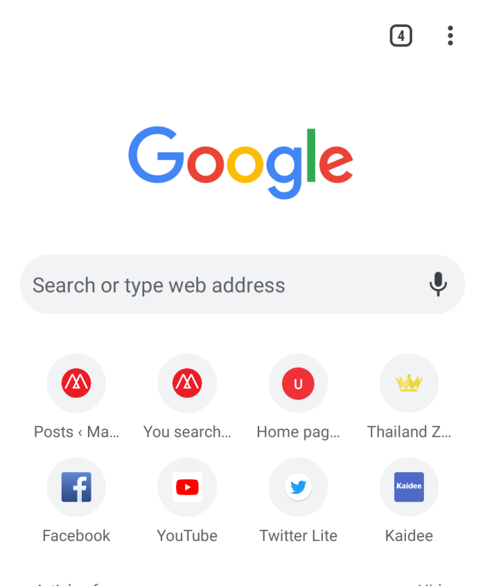 Dark Mode ใน Chrome