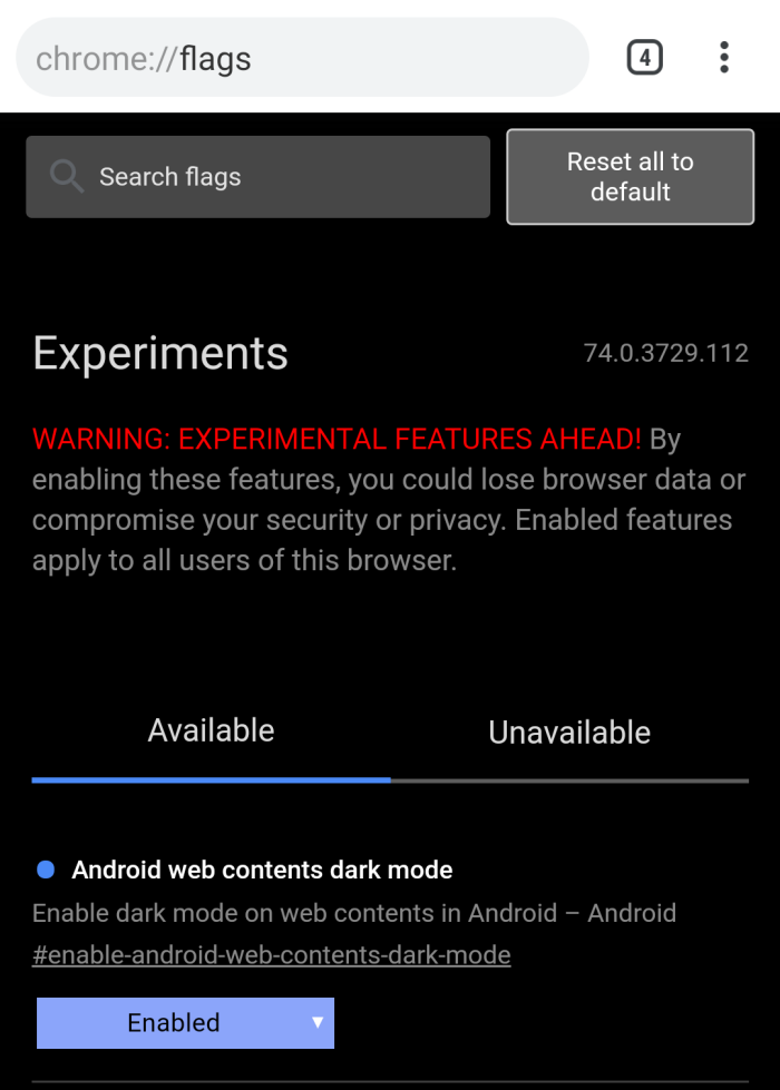 Dark Mode ใน Chrome