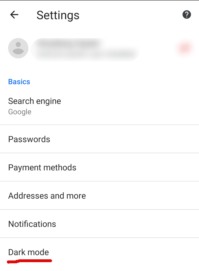 Dark Mode ใน Chrome