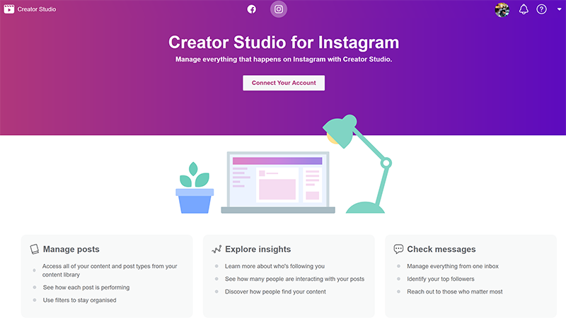 พร้อมใช้งานแล้ว วิธีใช้ Creator Studio สำหรับ Instagram ผ่านคอมพิวเตอร์