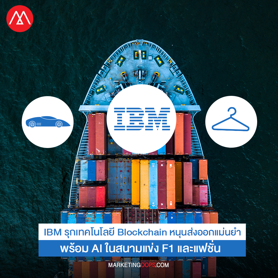IBM รุกเทคโนโลยี Blockchain หนุน #ส่งออก แม่นยำ พร้อม AI ในสนามแข่ง F1 และแฟชั่น