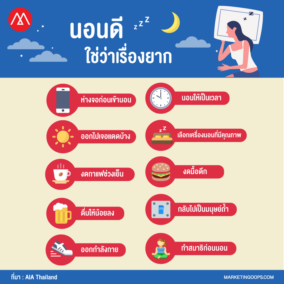 AIA One More Hour พฤติกรรมการนอน