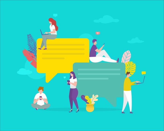 people chat