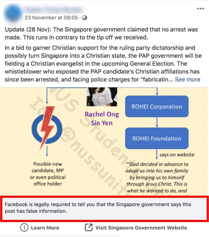 fb correction notice