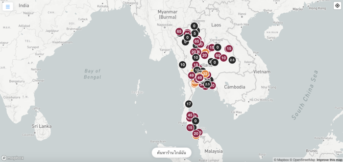 web Mask Map Thailand