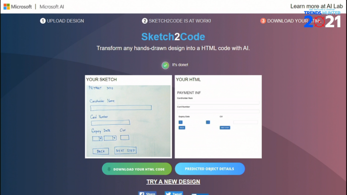 Sketch2Code