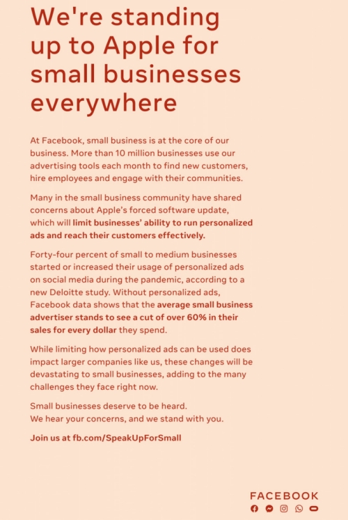 ad by facebook