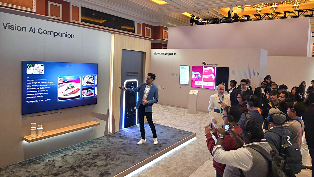Samsung Corporate CES 2026 The First Look 2026 AI Companions Booth Sketch main