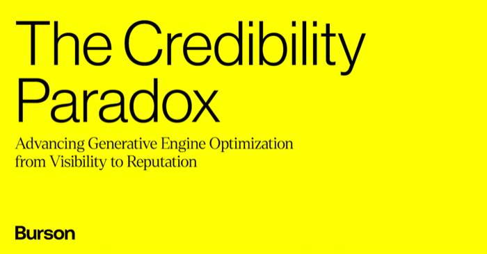 Burson GEO - The Credibility Paradox Report