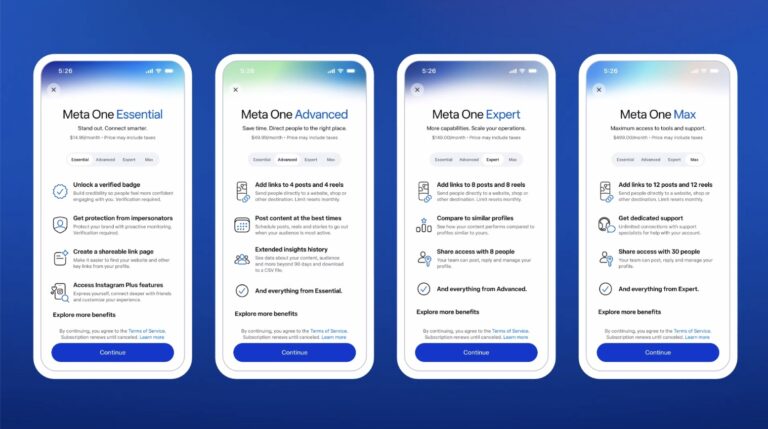 Meta One for Creator and Business